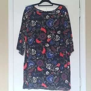 Old Navy Black Floral Dress XL